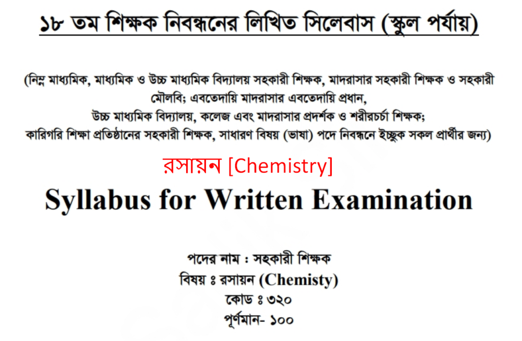 ১৯ তম শিক্ষক নিবন্ধনের লিখিত সিলেবাস (স্কুল পর্যায়) 4 ১৮ তম শিক্ষক নিবন্ধনের লিখিত সিলেবাস (স্কুল পর্যায়)